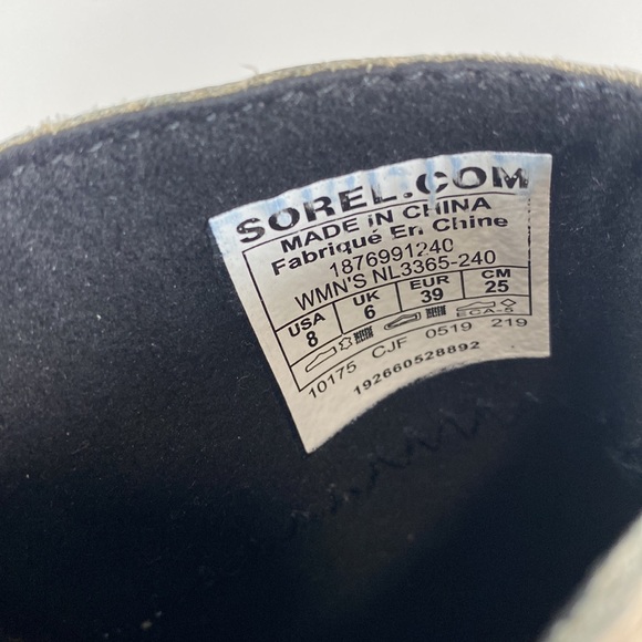 Sorel Joan of Arctic wedge II zip side booties tan leather - Picture 8 of 9